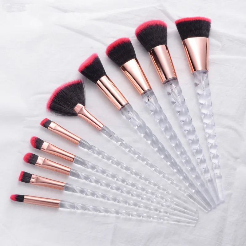 10 Pcs Unicorn Make Up Brush -  Glowcella