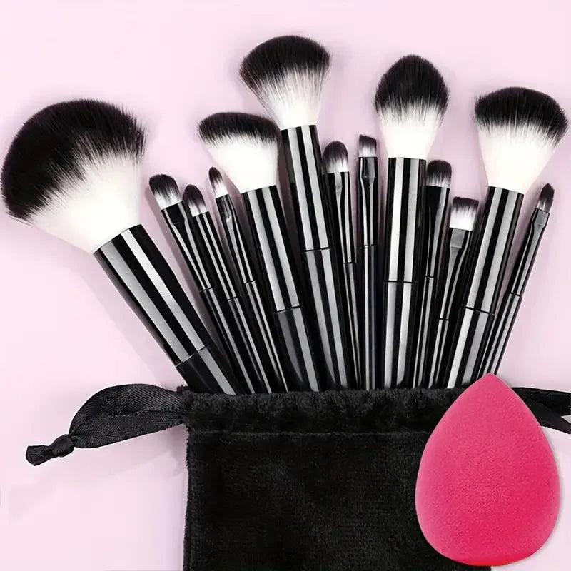 NEW 13PCS Makeup Brush Set Soft Fluffy Eye Shadow Foundation Blush Highlighter Concealer Brush Female Beauty Tool Christmas gift -  Glowcella