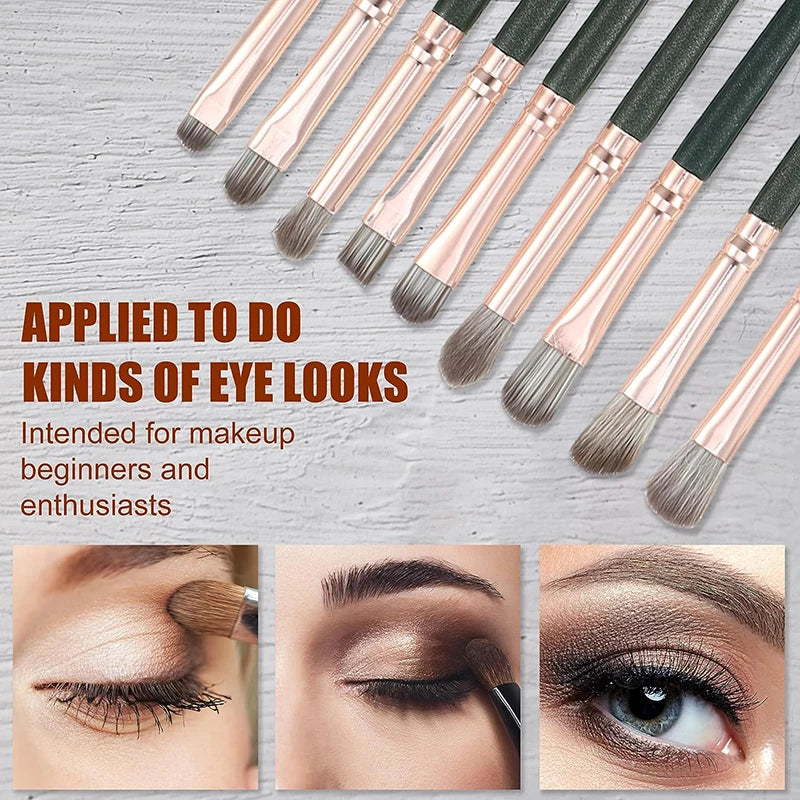 20 pcs Make Up Brush Set with Leather Case -  Glowcella