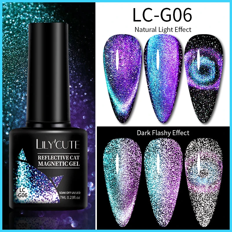 Glitter Gel Liner Nail Polish -  Glowcella
