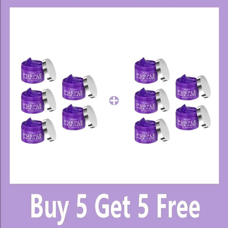 Purple Keratin Hair Mask for Dry Frizzy Hair -  Glowcella